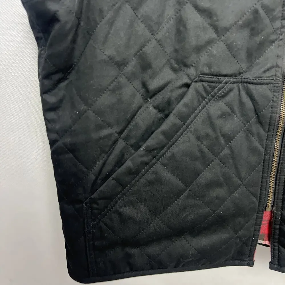 Vintage Marlboro Country Store Vest Mens Large Red Plaid Reversible Quilted 90s